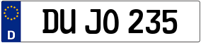 Trailer License Plate